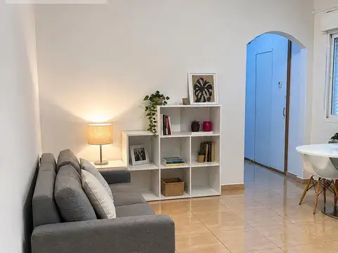Alquiler departamento totalmente equipado - monoambiente divido con terraza propia - villa sarmiento