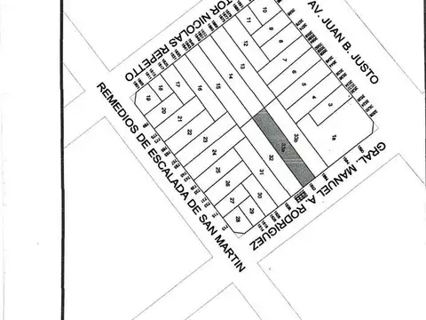 Terreno en Venta 46  mts Fondo