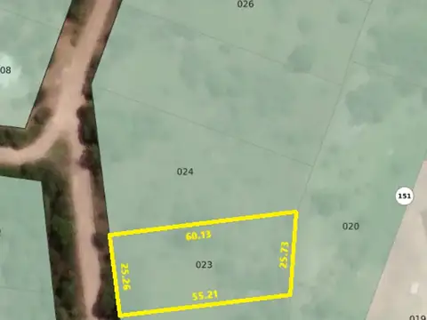 Lote con vista 1450m2 en Villa Giardino
