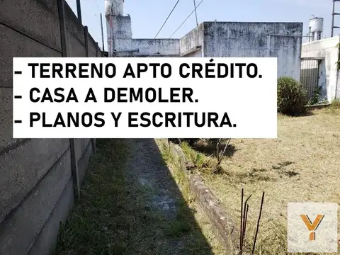 Terreno en Venta 23  mts Fondo