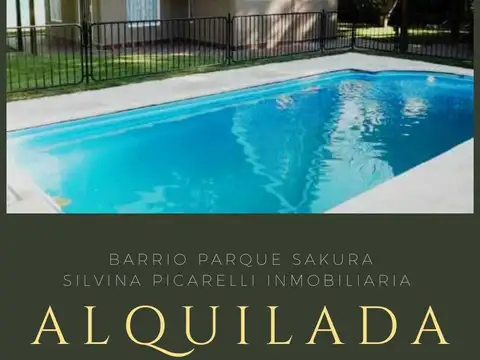 Casa en Alquiler Temporal en Parque Sakura, Countries y Barrios Cerrados en Exaltacion de la Cruz