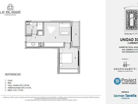 Departamento en Venta en Barrio Parque Leloir, USD 161.801