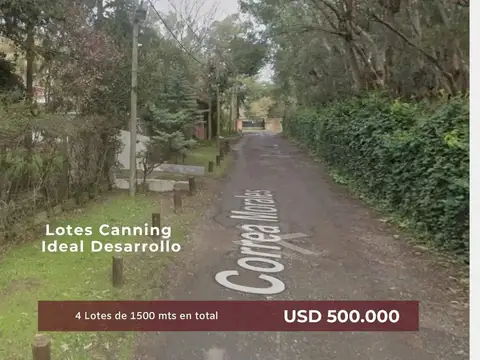 CANNING - VENTA LOTES IDEAL DESAROLLO