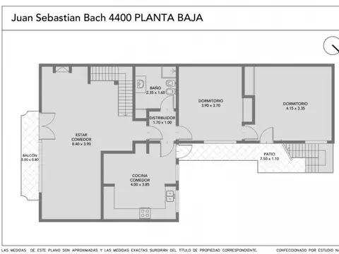Depto Tipo Casa en Venta de 3 ambientes