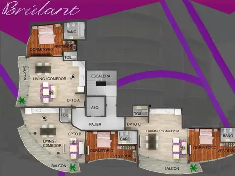 Departamento en Venta de 1 dormitorio