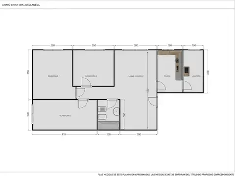 Departamento 4 ambientes con 1 baño