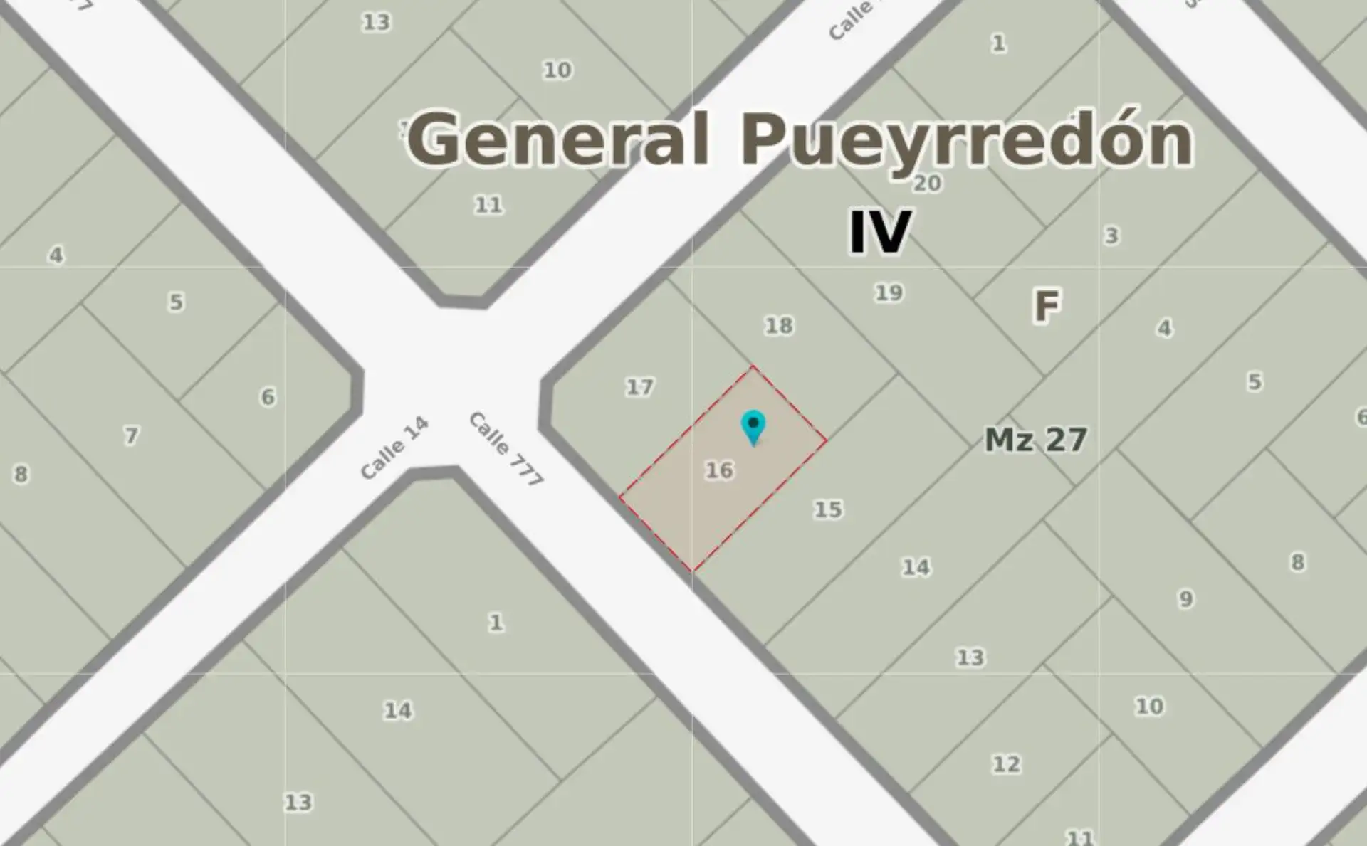 Terreno en Santa Isabel de 476 m2
