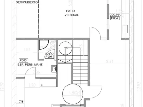 Departamento 3 ambientes con 1 baño