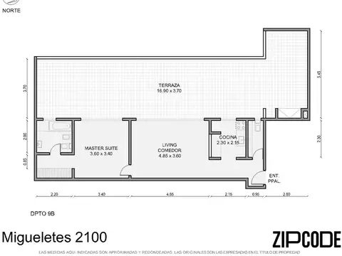 Departamento en Venta de 2 ambientes