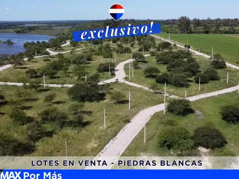 Lotes en venta frente al río en piedras blancas
