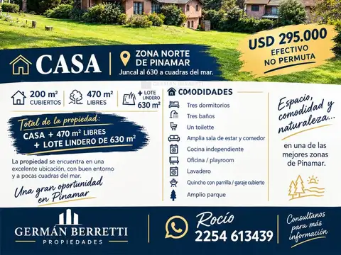Casa Chalet  en Venta en Pinamar Norte, Pinamar, Costa Atlántica