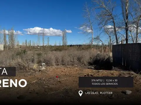 Terreno en Las Lilas Plottier 376 mt2 