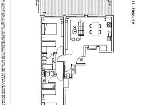 Departamento en Venta de 2 dormitorios