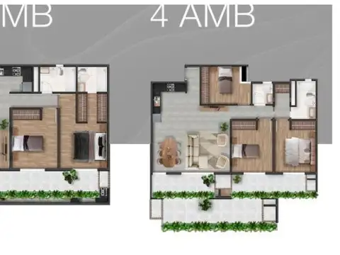 Departamento Monoambiente con 1 baño