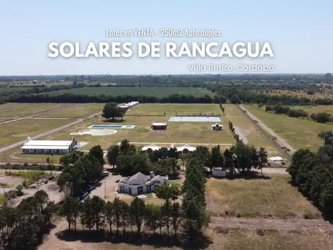 Lote 250m2 Solares de Rancagua - Apto Dúplex