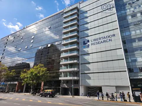 Oficina a estrenar AAA de 44m2 con balcón sobre Av. Del Libertador en Belgrano