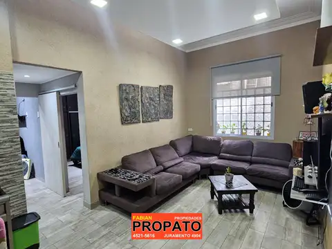 Depto de 3 ambientes en PB refaccionado a nuevo c/ patio en excelente ubicacion 