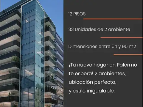 Departamento en Venta de 2 ambientes