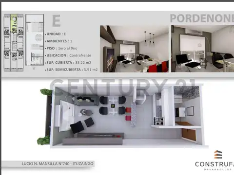 Mansilla 700, Piso 1B