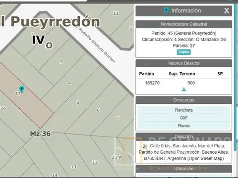 Calle 0 bis y 431 San Jacinto