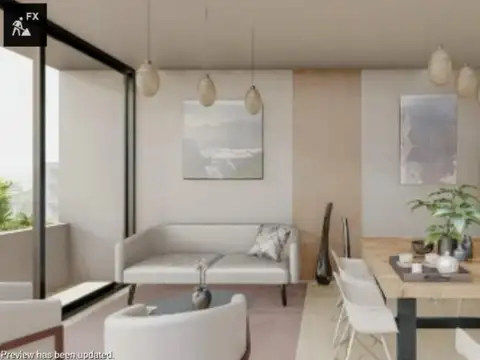 Departamento Monoambiente con 1 baño
