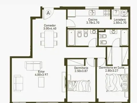 Departamento en Venta 1 año