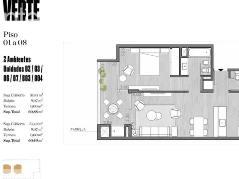 Departamento en Venta en Colegiales, USD 183.614
