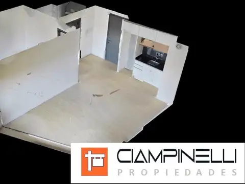 Departamento 2 ambientes con 1 baño