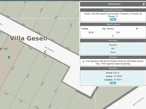 VENTA LOTE MAR DE LAS PAMPAS
