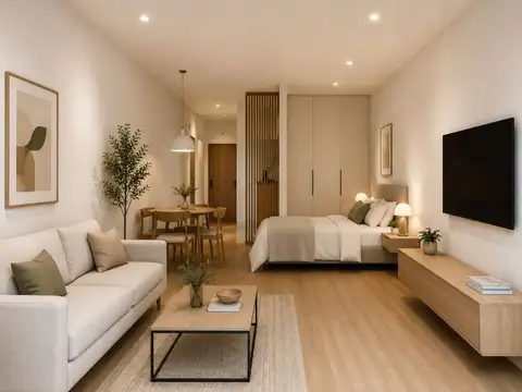 Departamento Monoambiente con 1 baño