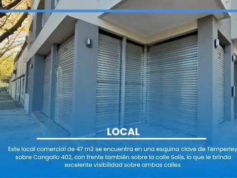 VENTA - LOCAL A ESTRENAR - TEMPERLEY