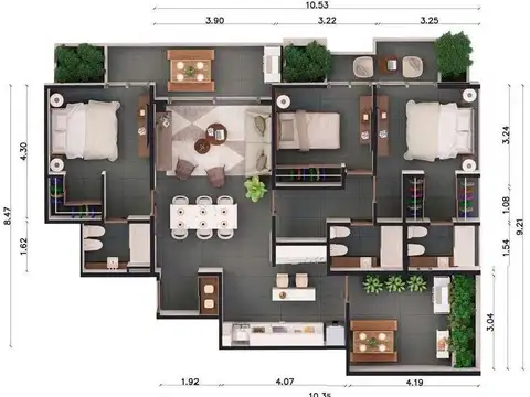 Departamento en Venta de 4 ambientes