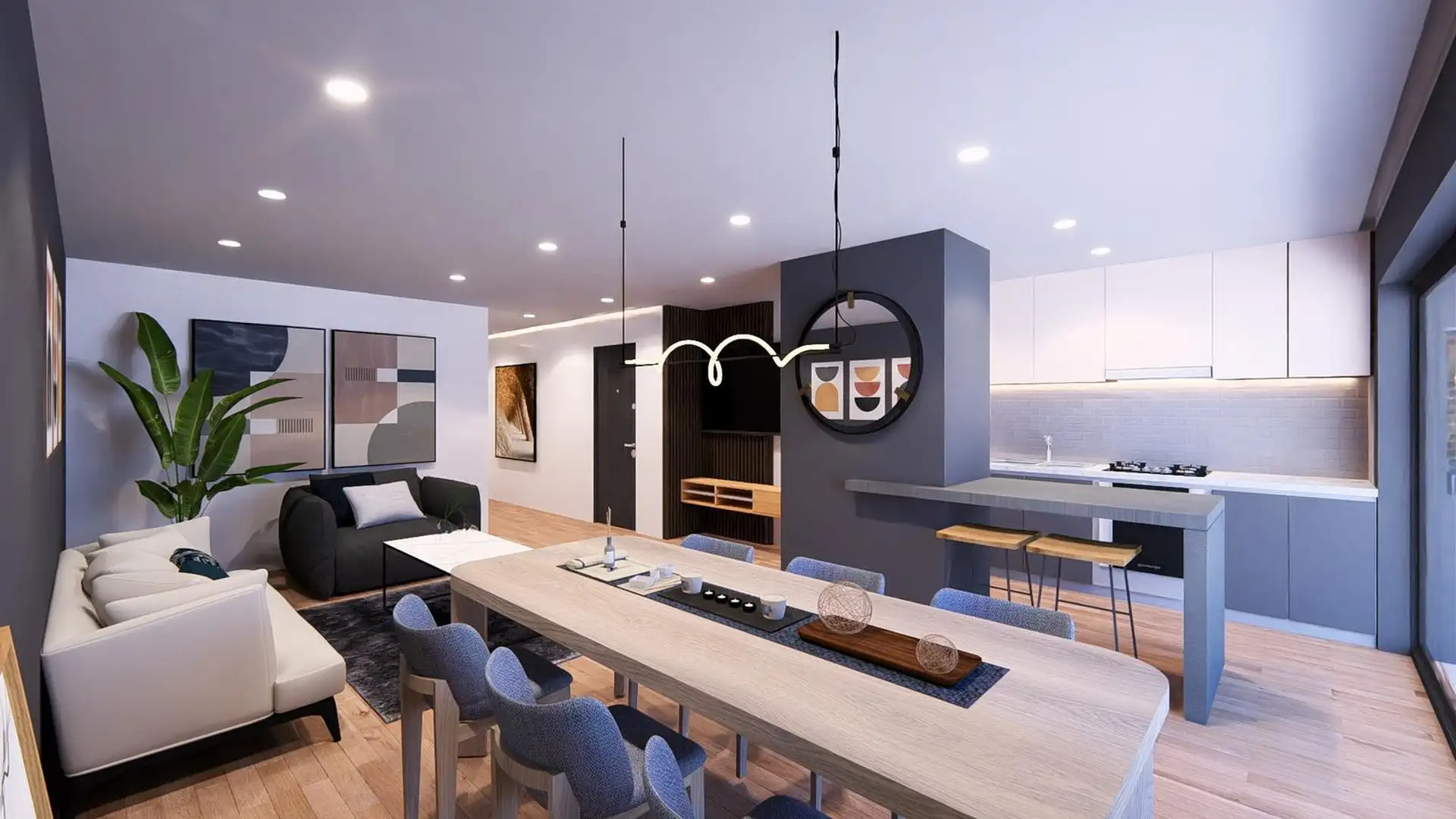 Depto 3 amb, 63m² en Playa Grande — Exclusividad y confort