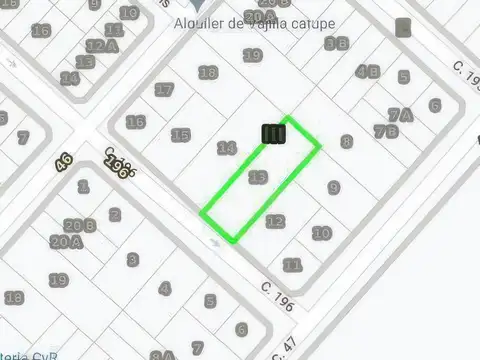 Terreno en Venta 60  mts Fondo