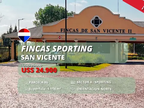 LOTE EN VENTA FINCAS SAN VICENTE SPORTING