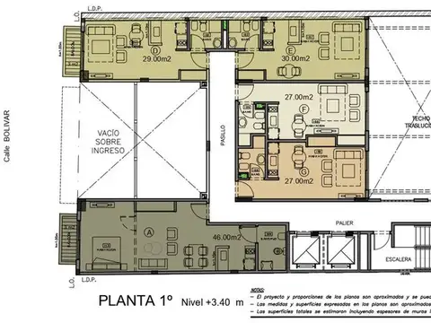 Departamento Monoambiente con 1 baño