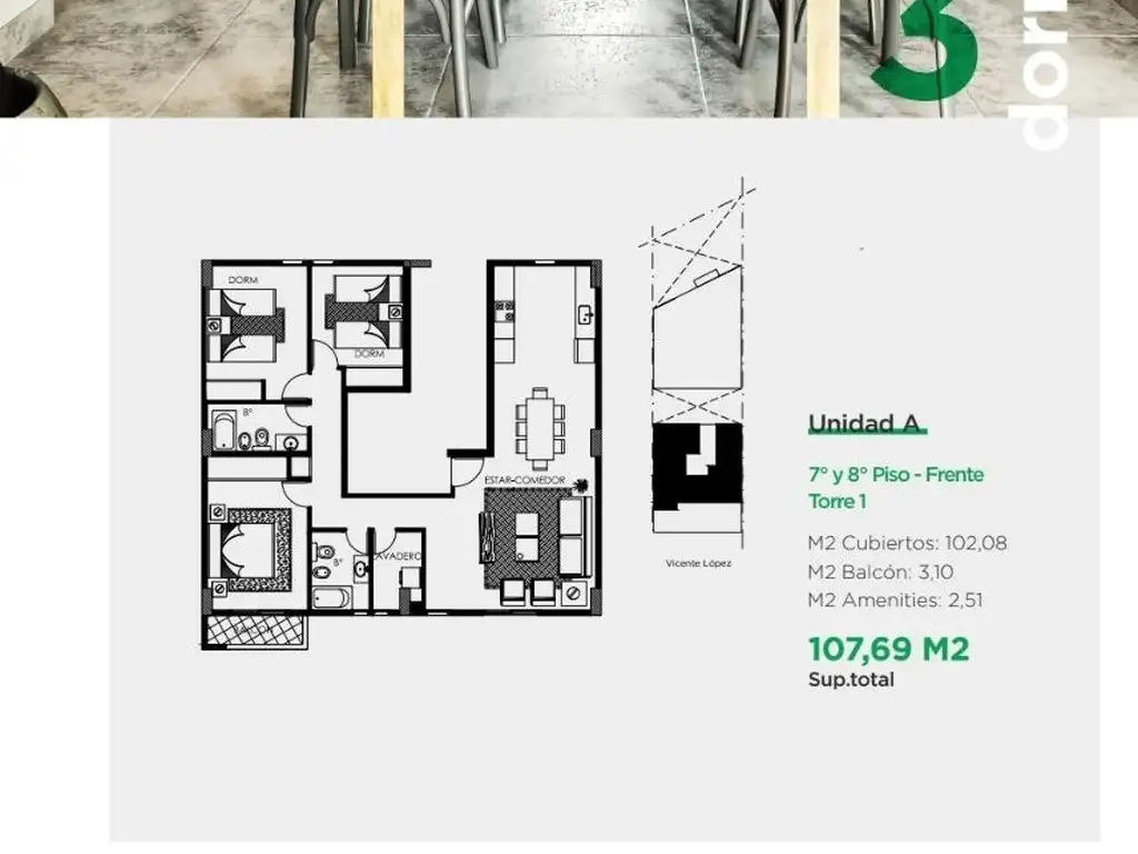 Vicente Lopez 954 de 42 Unidades en Salta