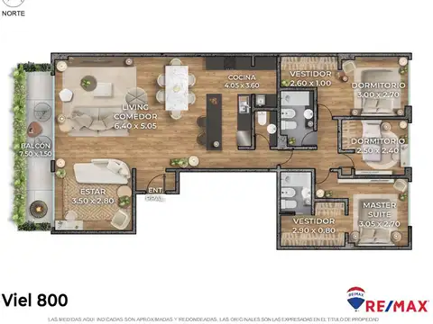 Departamento en Venta de 4 ambientes