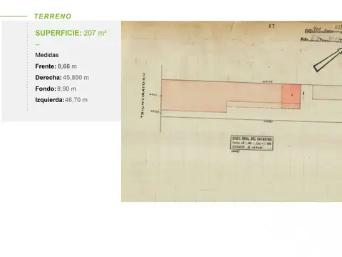 Terreno en Venta de 401,0 m2