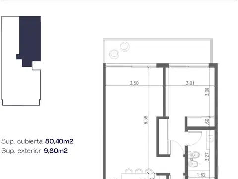 Departamento en Venta al Norte