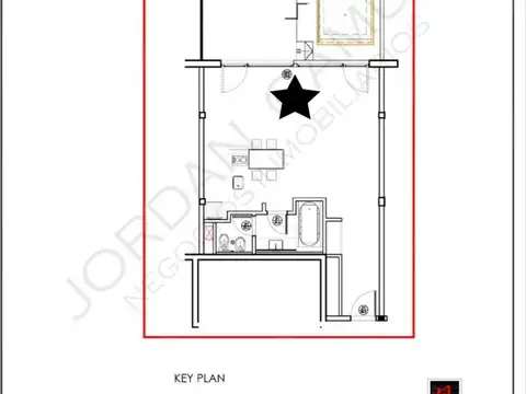 Departamento Monoambiente con 1 baño