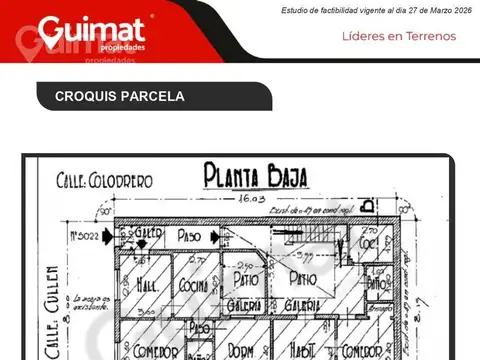 Terreno en Venta en Villa Urquiza, USD 349.000