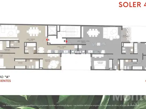 Departamento en Venta con 1 cocheras