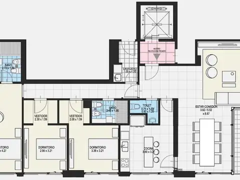 Departamento en Venta de 4 ambientes