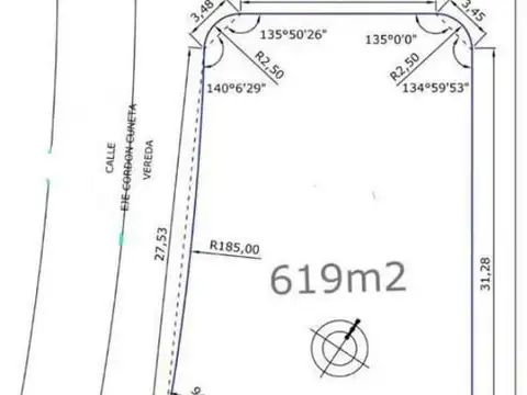 Terreno en Venta 13  mts Fondo