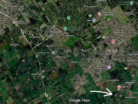 Fracción de campo lote de 22 hectáreas en Derqui Cuartel V Pilar