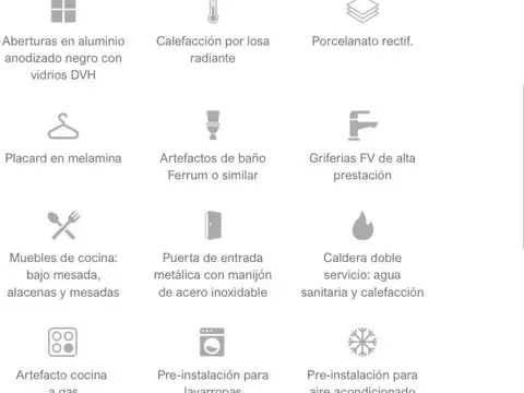 Depto Tipo Casa 5 ambientes con 2 baños