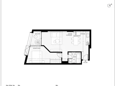 Departamento en Venta de 2 ambientes