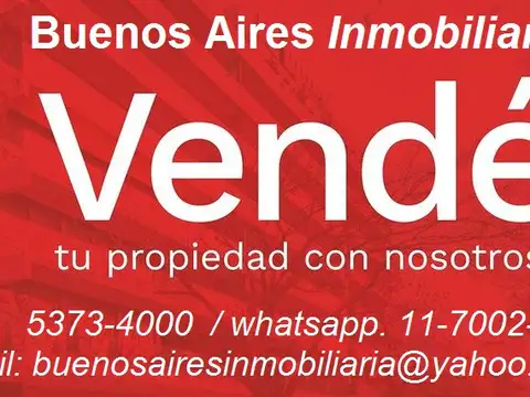 Departamento 2 ambientes con 1 baño