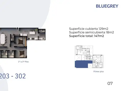 Departamento 4 ambientes con 3 baños